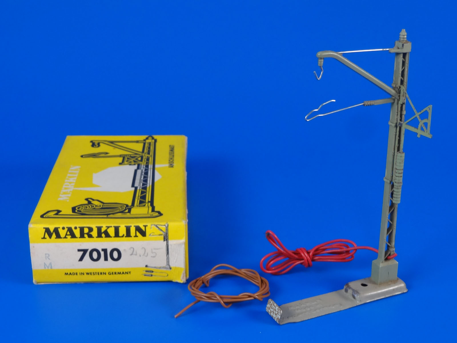 MARKLIN H0 - 7010 + 7020 - Catenary Power Feeder Mast (18)/ BOX